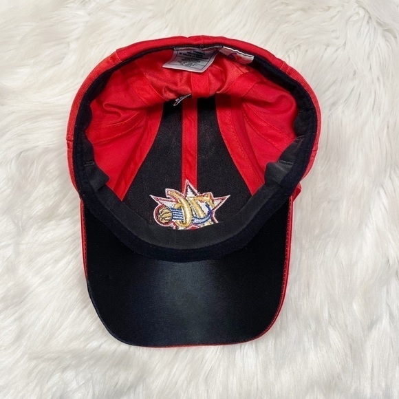 Vintage Nike NBA 76ers Hat Red Basketball - Picture 4 of 8